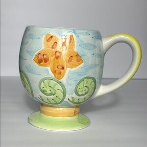 Bella Ceramica Coffee Mug Floral Motif‎